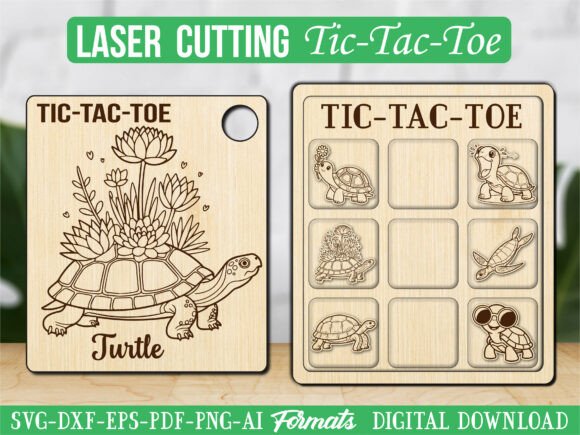 Cute Dog Animal Tic Tac Toe Puzzle Game