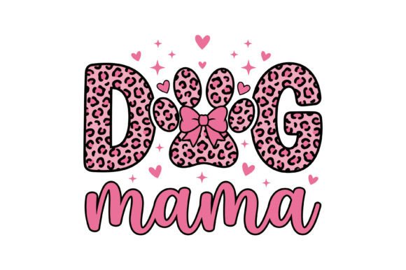 Cute Dog Mama Leopard Design