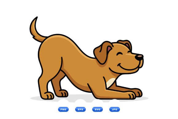 Playful Cartoon Dog Illustration