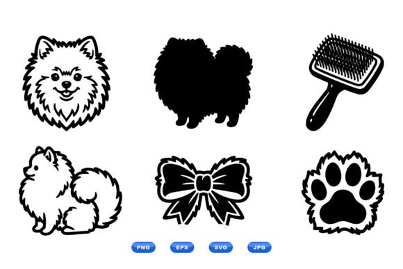 Pomeranian Dog Clipart Pack